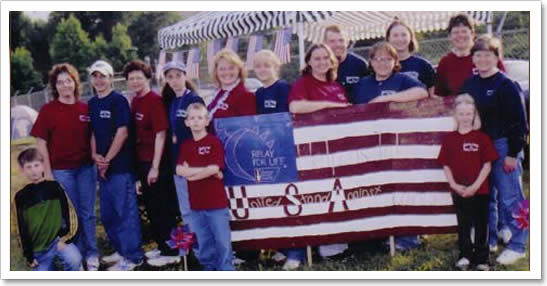 Staff of Hamilton Burgess Law Firm participate in the American Cancer Society's Relay For Life